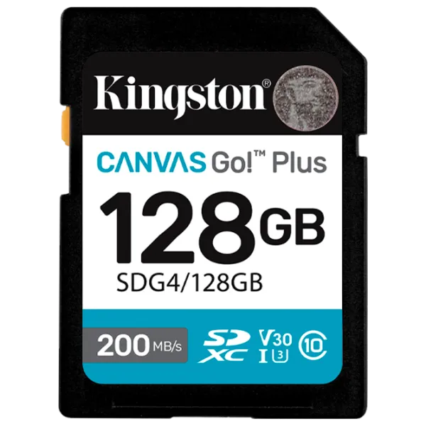 Карта памяти Kingston Canvas Go! Plus Gen 4 128 ГБ SD / UHS-I (U3) photo 1