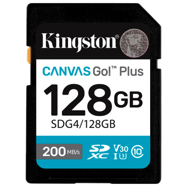 Карта памяти Kingston Canvas Go! Plus Gen 4 128 ГБ SD / UHS-I (U3) photo 1