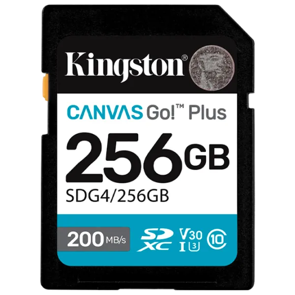 Карта памяти Kingston Canvas Go! Plus Gen 4 256 ГБ SD / UHS-I (U3) photo 1