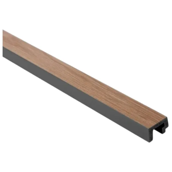 Panou pentru pereți MARDOM DECOR Lamelli Left end Gray Oak / PolyForce photo 1