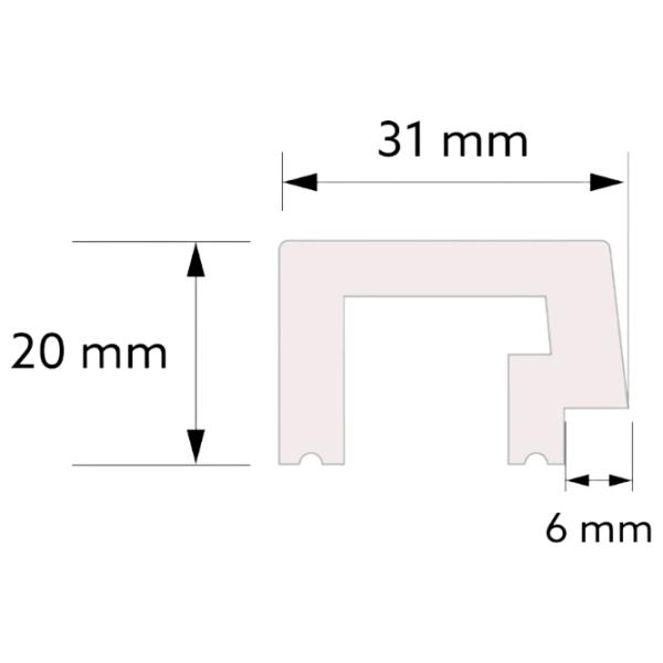 Panou pentru pereți MARDOM DECOR Lamelli Left end Gray Oak / PolyForce photo 2
