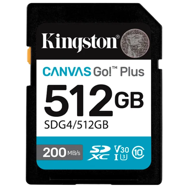 Карта памяти Kingston Canvas Go! Plus Gen 4 512 ГБ SD / UHS-I (U3) photo 1