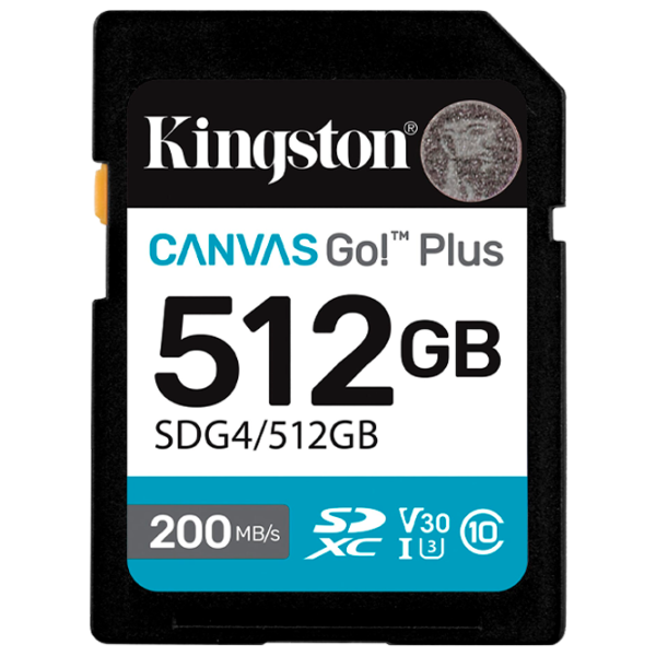 Карта памяти Kingston Canvas Go! Plus Gen 4 512 ГБ SD / UHS-I (U3) photo 1