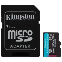 Карта памяти Kingston Canvas Go! Plus Gen 4 64 ГБ MicroSD / UHS-I (U3)