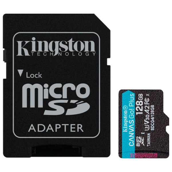 Карта памяти Kingston Canvas Go! Plus Gen 4 128 ГБ MicroSD / UHS-I (U3) photo 1