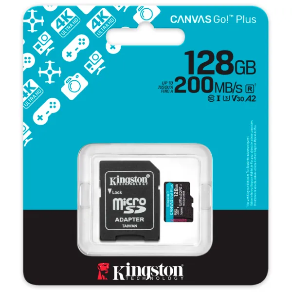 Карта памяти Kingston Canvas Go! Plus Gen 4 128 ГБ MicroSD / UHS-I (U3) photo 3