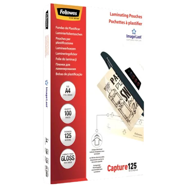 Пленка для ламинатора Fellowes ImageLast A4 125 Micron Gloss  , А4 photo 2