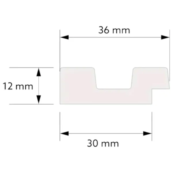 Panou pentru pereți MARDOM DECOR Lamelli Left end Gray Oak / PolyForce photo 2