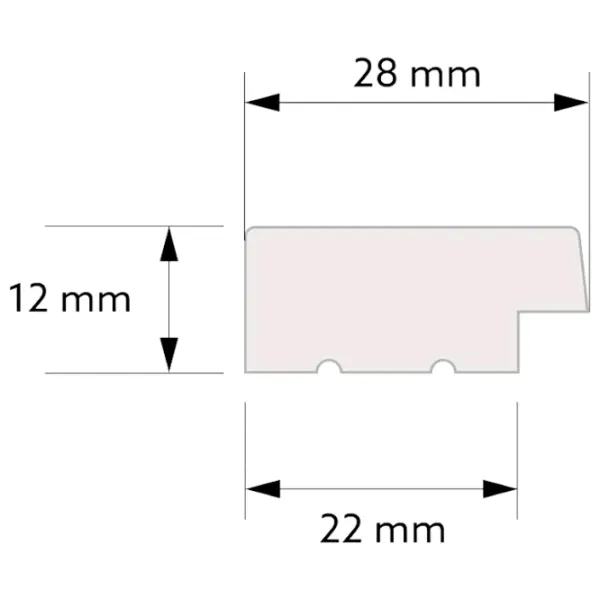 Panou pentru pereți MARDOM DECOR Lamelli Left end White / PolyForce photo 2