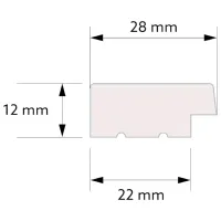 Panou pentru pereți MARDOM DECOR Lamelli Left end White / PolyForce photo 2