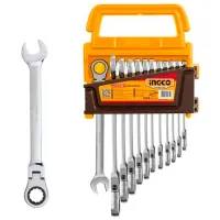 Набор ключей с трещоткой INGCO HKSPAR1123 Количество в наборе: 12 шт