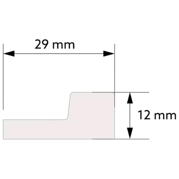 Panou pentru pereți MARDOM DECOR Lamelli Right end White / PolyForce photo 2