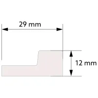 Panou pentru pereți MARDOM DECOR Lamelli Right end White / PolyForce photo 2