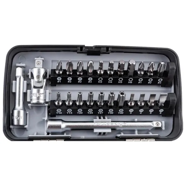 Set chei tubulare cu clichet Hoegert HT1R462 Cantitatea în set: 38 buc. photo 3 Set chei tubulare cu clichet Hoegert HT1R462 Cantitatea în set: 38 buc. photo 3