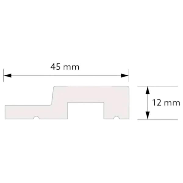 Panou pentru pereți MARDOM DECOR Lamelli Right end Dark Oak / PolyForce photo 2