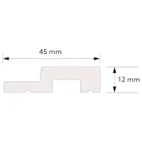 Настенные панели MARDOM DECOR Lamelli Right end Белый / PolyForce photo 2