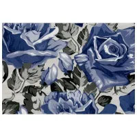 Tapete Vertical Art San Priamo Blue / Flori