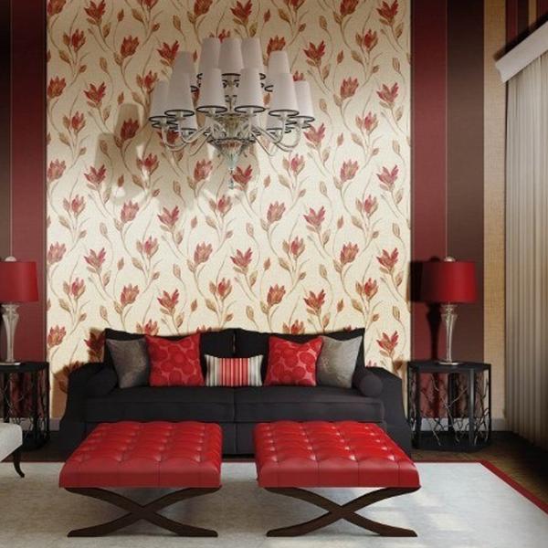 Обои Parato Immagina Бежевый Фиолетовый / Флористика photo 2