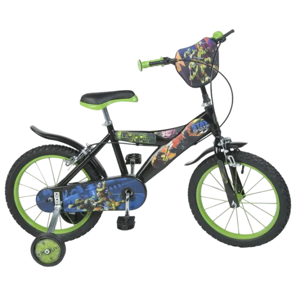 Bicicletă Dino Bikes Ninja 16"  Oțel / Black Green photo 1 Bicicletă Dino Bikes Ninja 16"  Oțel / Black Green photo 1