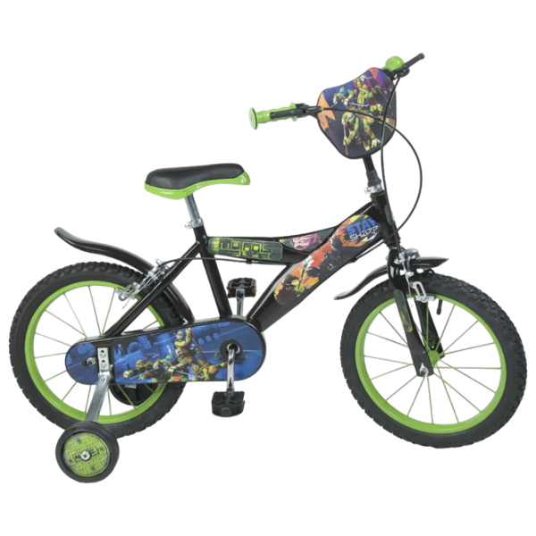 Bicicletă Dino Bikes Ninja 16"  Oțel / Black Green photo 1 Bicicletă Dino Bikes Ninja 16"  Oțel / Black Green photo 1