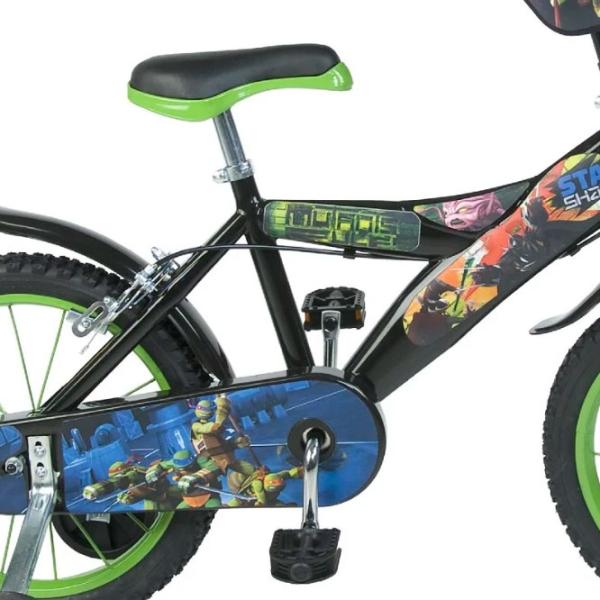 Bicicletă Dino Bikes Ninja 16"  Oțel / Black Green photo 3 Bicicletă Dino Bikes Ninja 16"  Oțel / Black Green photo 3