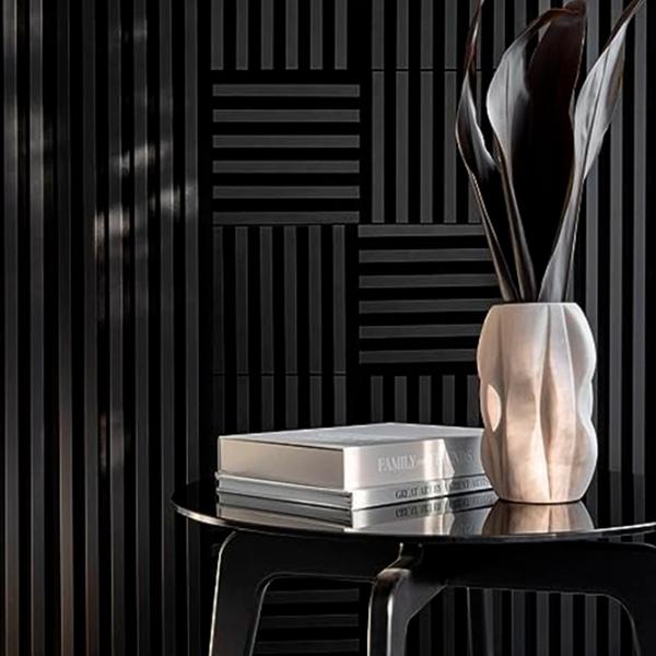 Panou pentru pereți Marbet WL Lamele Black / MDF photo 2