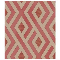 Tapete Parato Immagina Beige Red / Geometric