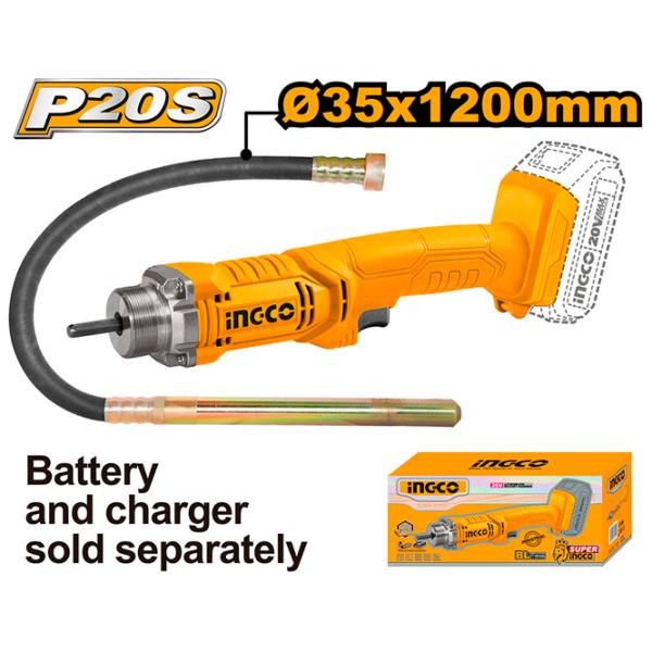 Vibrator de beton INGCO CCVLI202301 Yellow /  photo 2