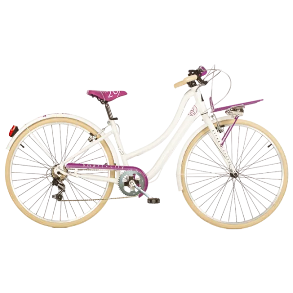 Велосипед Dino Bikes Street Lady 28"  Сталь / Белый Pink photo 1 Велосипед Dino Bikes Street Lady 28"  Сталь / Белый Pink photo 1