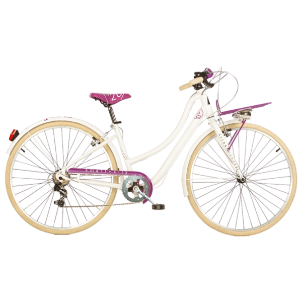 Велосипед Dino Bikes Street Lady 28"  Сталь / Белый Pink photo 1 Велосипед Dino Bikes Street Lady 28"  Сталь / Белый Pink photo 1