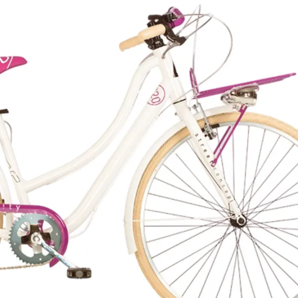 Велосипед Dino Bikes Street Lady 28"  Сталь / Белый Pink photo 4 Велосипед Dino Bikes Street Lady 28"  Сталь / Белый Pink photo 4