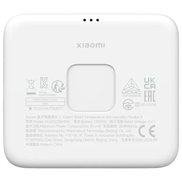 Senzor de Temperatură si Umiditate Xiaomi Monitor 3 White photo 5