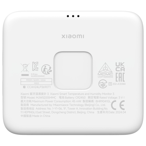 Senzor de Temperatură si Umiditate Xiaomi Monitor 3 White photo 5