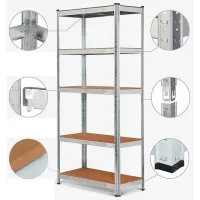 Etajeră Nex Home Budget Inox / MDF photo 2