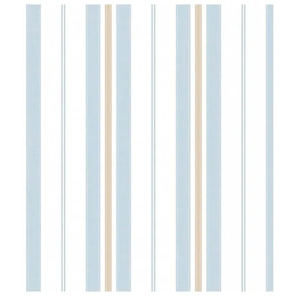 Обои Parato Favola White Blue / Полоски photo 1