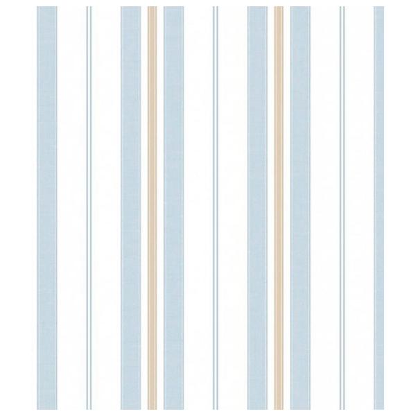 Обои Parato Favola White Blue / Полоски photo 1