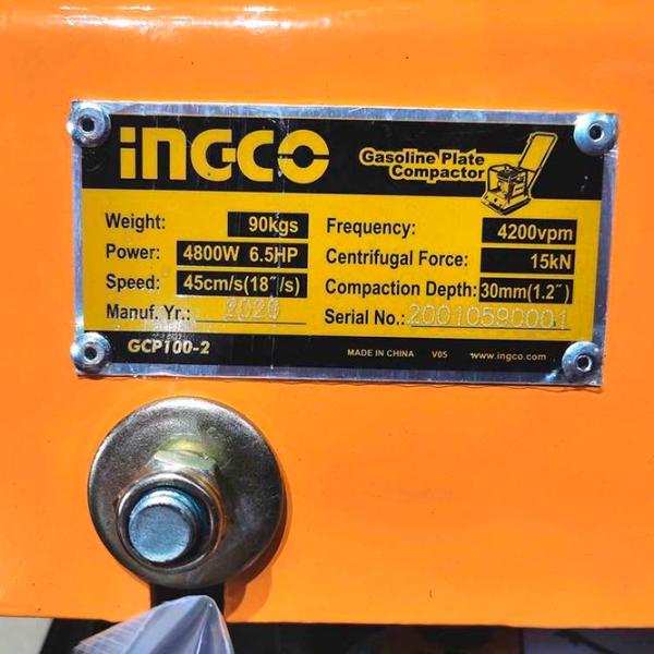 Placă compactoare INGCO GCP100-2 Black / 4800 W photo 3