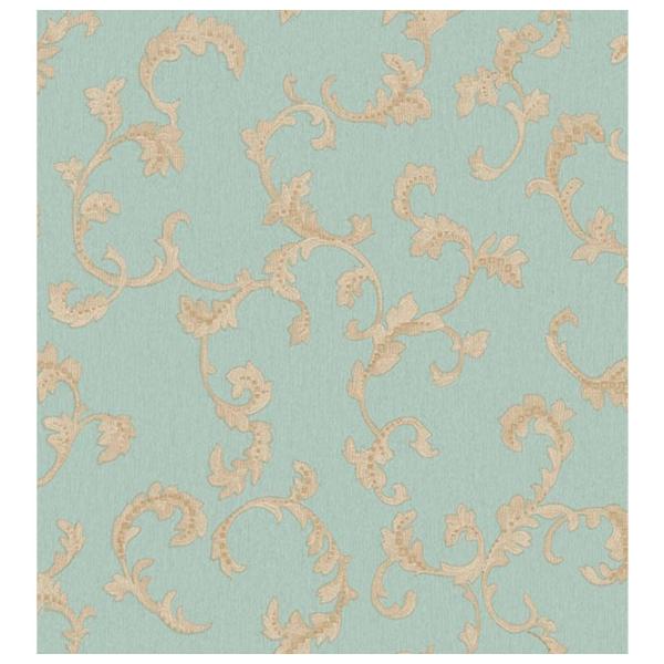 Tapete Parato Vintage  Beige Azure / Floristică photo 1