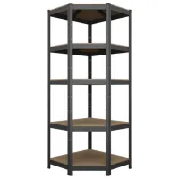 Etajeră Nex Home Budget Anthracite / MDF