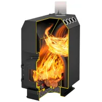 Sobă Teplodar ТОП-300 ДЧ Închis / 3000 W / photo 2