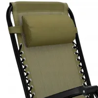 Șezlong Jumi OM-282032 Metal / Textil / Olive Black photo 2