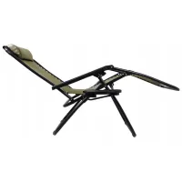 Șezlong Jumi OM-282032 Metal / Textil / Olive Black photo 4