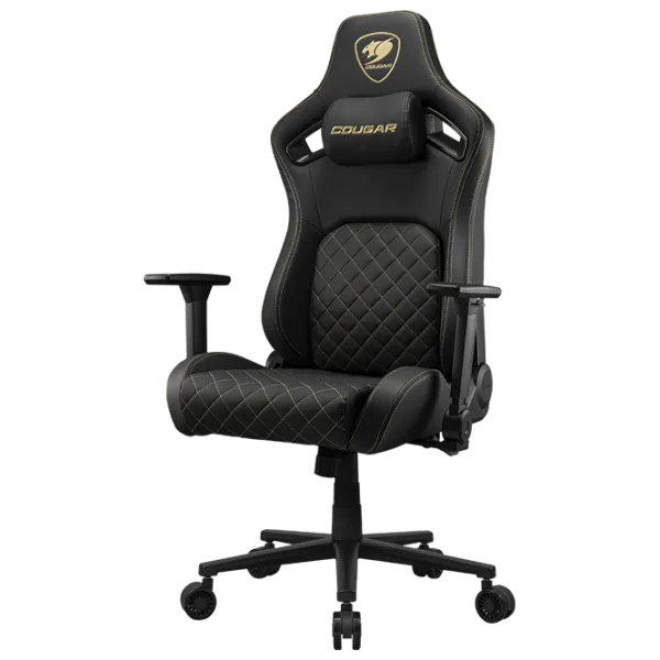 Игровое кресло Cougar Defensor Gold Золотой Черный photo 3