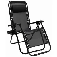 Шезлонг Jumi OM-282025 Металл / Текстиль / Черный Черный