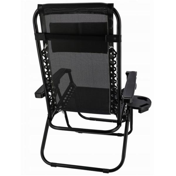 Șezlong Jumi OM-282025 Metal / Textil / Black Black photo 2 Șezlong Jumi OM-282025 Metal / Textil / Black Black photo 2