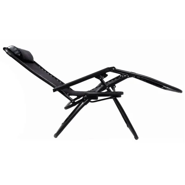 Șezlong Jumi OM-282025 Metal / Textil / Black Black photo 6 Șezlong Jumi OM-282025 Metal / Textil / Black Black photo 6