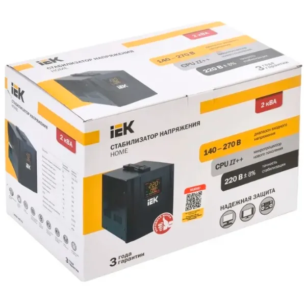 Stabilizator de tensiune IEK IVS20-1-02000 Releu / 2 kW photo 3
