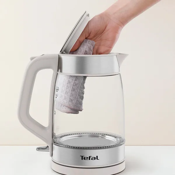 Электрочайник Tefal KI605B30 1.7л / Скрытый / Серебряный photo 6 Электрочайник Tefal KI605B30 1.7л / Скрытый / Серебряный photo 6