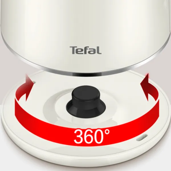 Электрочайник Tefal KO190AE0 1.9л / Закрытая спираль / Бежевый photo 6 Электрочайник Tefal KO190AE0 1.9л / Закрытая спираль / Бежевый photo 6