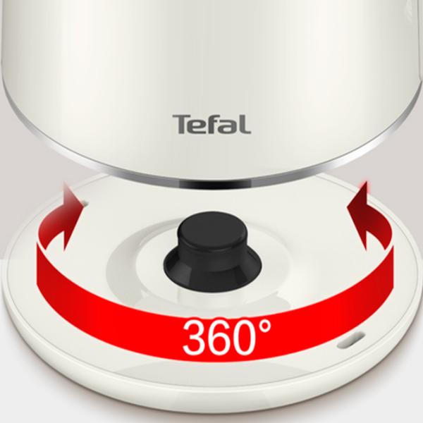 Электрочайник Tefal KO190AE0 1.9л / Закрытая спираль / Бежевый photo 6 Электрочайник Tefal KO190AE0 1.9л / Закрытая спираль / Бежевый photo 6